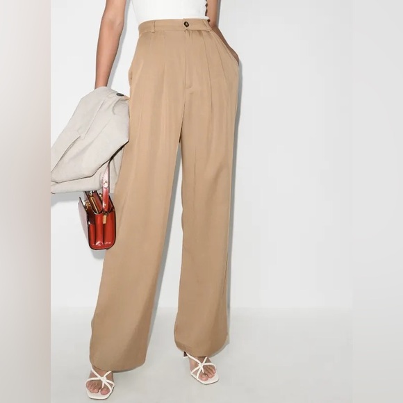 Reformation Pants - Reformation Mason High-Waist Wide-Leg Trousers | Size 4 | TENCEL™ | Made in USA